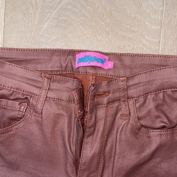 Edikted faux leather flare jeans - Picture 2 of 2